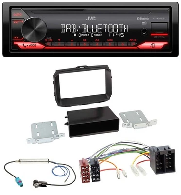 JVC Bluetooth USB DAB MP3 Autoradio für Alfa Romeo Giulietta 2013-2021 ISO - Bild 1 von 4
