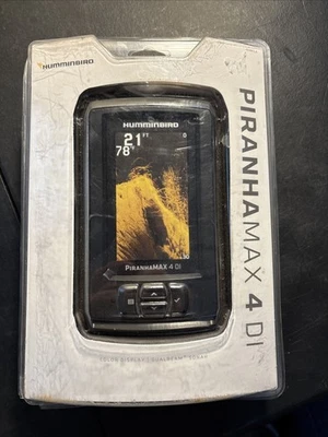 Humminbird PiranhaMAX 4 Di Sonar Fish Finder Down Imaging 410160-1 (NEW) - Image 1 of 4