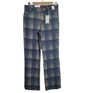 Judy Blue Straight Fit Damenjeans Größe 7/28 kariert Stretch adrett dunkel akademisch - Bild 1 von 12