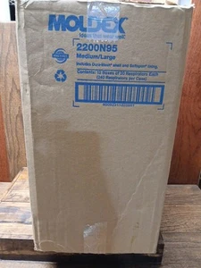 Mascarilla Respirador Partículas Moldex 2200N95 M/L Estuche de 12 Cajas, 240 Mascarillas Total - Imagen 1 de 2