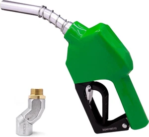 Kit de boquilla de combustible verde de apagado automático NPT de 3/4" pulgadas con manguera giratoria de 360° transporte de combustible - Imagen 1 de 12