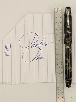 Parker черный и серый перьевая ручка 14k золото новый в коробке восстановлен - Изображение 1 из 4