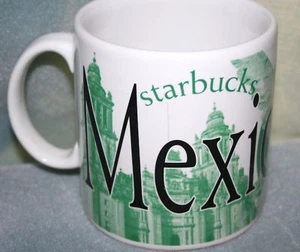 Starbucks MEXICO CITY Green Lettering Mug 2009 - VERY RARE! - Picture 1 of 4
