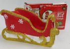 Decorative Elf Sleigh Red 16X8x9cm Boxed E29 P558