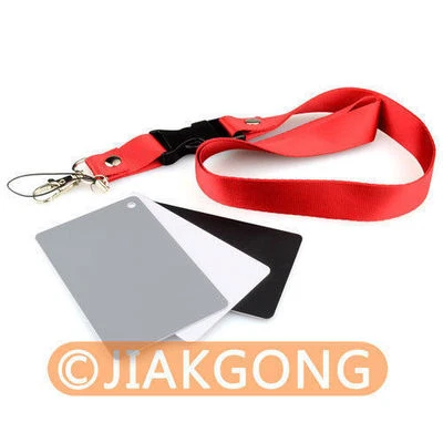 DSLRKIT 3in1 digitale grigio scheda bianco nero 18% grigio colore bianco cinturino bilanciamento