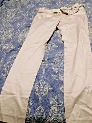 VERA MODA, NWT, Super Cute Champagne Pants with Bow Belt, just Lovely!!!! - Image 1 of 4