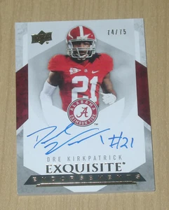 2012 Upper Deck Exquisite Endorsements Dre Kirkpatrick Autograph 74/75 - Bild 1 von 1