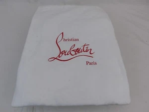 "BOLSA DE POLVO BLANCA CHRISTIAN LOUBOUTIN PARA ZAPATOS BOLSA DE POLVO EMBRAGUES 11"" x 15"" - Imagen 1 de 2