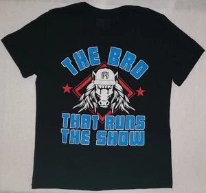 WWE Wrestling MATT RIDDLE The Bro That Runs The Show Size Large Black T-Shirt - Picture 1 of 5
