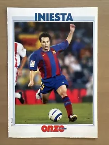 CARD ANDRES INIESTA BARCA 🔴🔵 ONZE MONDIAL ROOKIE FC BARCELONE 2007 ESPANA - Imagen 1 de 2