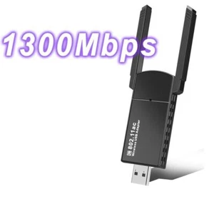 PC WLAN-Dongle RTL8812BU Wifi-Adapter Dualband Außenantenne 1300Mbps - Bild 1 von 9