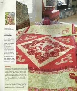 D0156 FEATHERED FLOURISH QUILT PATTERN/INSTRUCTIONS - Picture 1 of 2