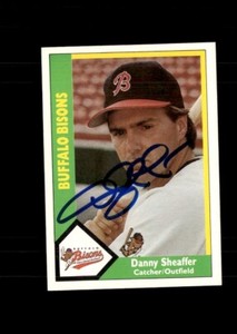 Danny Sheaffer Buffalo Bisons 1990 CMC authentic autographed card