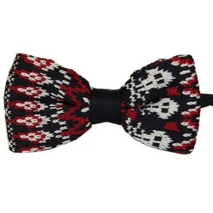 ZZBW241 Fashion Men's Pattern Bowtie Knit Knitted Pre Tied Bow Tie Woven - Picture 1 of 1