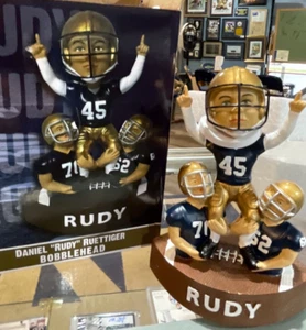ND Daniel "Rudy" Ruettiger Notre Dame Fighting Irish Bobblehead w/box NEW - Picture 1 of 1