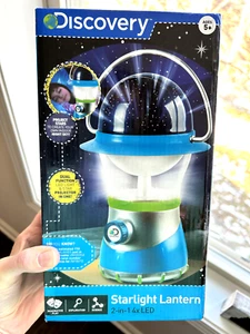 Discovery Starlight Lantern 2-in-1 4x LED Light Star Projector Indoor Night-13E - Picture 1 of 6