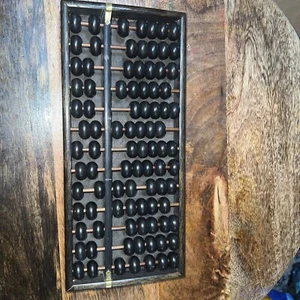 Abacus rosewood - Vintage. 13 Rods - Wood Beads - Picture 1 of 4