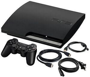 Console mince authentique PlayStation 3 PS3 + 120 Go 160 Go 250 Go 320 Go 500 Go + États-Unis