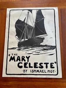Póster vintage de barco fantasma Mary Celeste original 1931 Ishamel Hoy H.W. Moore - Imagen 1 de 6