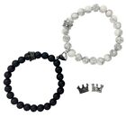 Ymeeaa Couples Bracelets King&Queen Crown His and Her Heart Matching Bracelet...