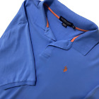 U.S. Polo Assn Mens 4XL Polo Luxury Feel Short Sleeve Blue Orange