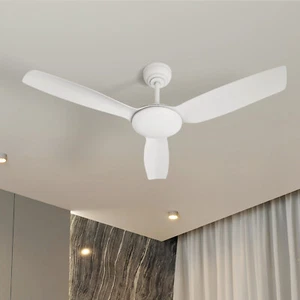 Vevare 52'' Ceiling Fan DC Motor 3 ABS Blades with Remote Control Timer White - Picture 1 of 10