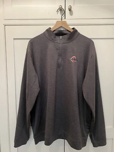 Peter Millar OSU Quarter Zip Gray Size XXL - Picture 1 of 4