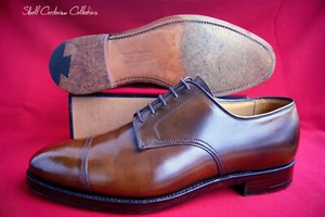 Crockett & Jones Shell Cordovan UK 8 E Bradford Brown Cordovan Top-Zustand - Bild 1 von 13