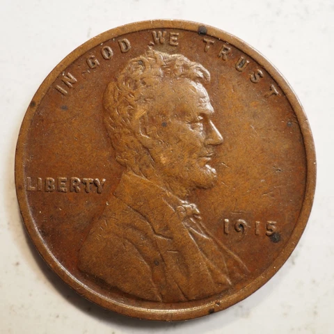 1915 MR ABE LINCOLN CENT ***NICE COIN!*** - FREE SHIPPING! A2596 Cover