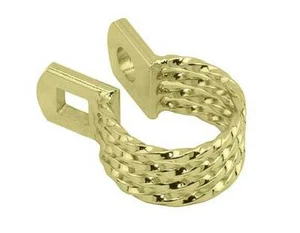Twisted Bicycle Seat Post Clamp 25.4mm Gold Lowrider Cruiser Bikes - Picture 1 of 2
