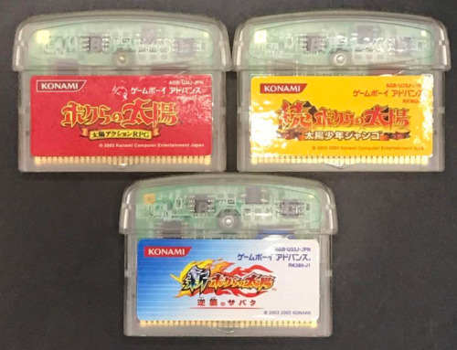 Nintendo Game Boy Advance boktai The Sun Is In Your Hand 1 y 2 y 3 Juego Japonés