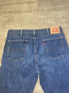 LEVI'S 514 RELAXED STRAIGHT JEANS Dark Blue 38X32 EXCELLENT CONDITION - Picture 1 of 8