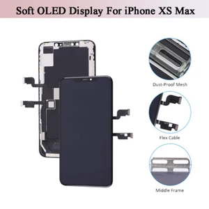 For iPhone XS Max Soft OLED Display LCD Touch Screen Digitizer Replacement Part - Picture 1 of 10
