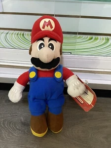 2002 Mario Nintendo Kellytoy Plush 9" Black Eyes With Tag - Picture 1 of 6