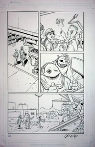 JEFF WEIGEL Signed Quantum Mechanics HAND INKED INTERIOR PAGE 202 Oni Press #JW - Picture 1 of 2
