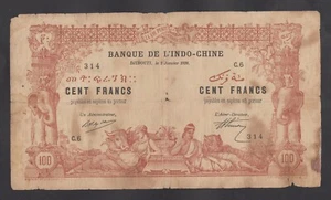 🔴DSCHIBUTI 100 Francs 1920 VG P5 RARE🔴 - Bild 1 von 2