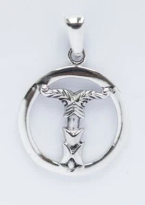Irminsul in the Circle Pendant Silver Jewelry - NEW - Picture 1 of 1