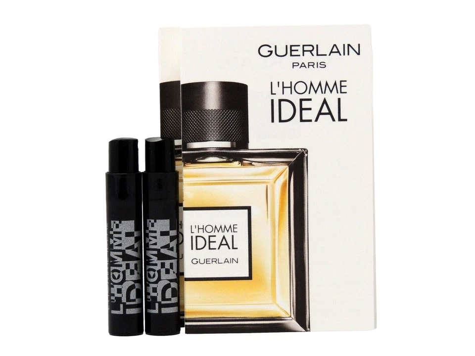 GUERLAIN L'HOMME IDEAL EDT 1.0ml .03fl oz x 2 COLOGNE SPRAY SAMPLE VIALS - Image 1 of 1