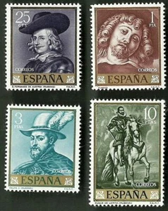 ESPAÑA 1962 Estampillas Scott # 1111-4 al por menor 15,65 $ - Imagen 1 de 1