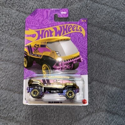 Mattel Hot Wheels Baja Bison T5 57th Anniversary Series & '77 Dodge Van Chase - Image 1 of 2