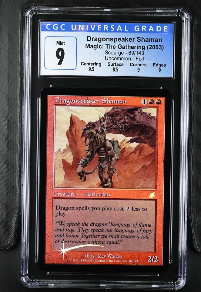DRAGONSPEAKER SHAMAN Scourge Foil CGC 9 MTG [Nostalgium] - Image 1 of 2