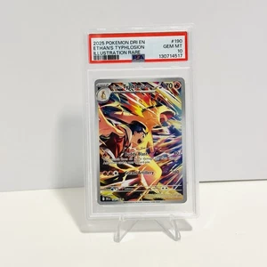 2025 Pokemon Drien Destined Rivals Illustration Rare Ethan's Typhlosion PSA 10 - Bild 1 von 2