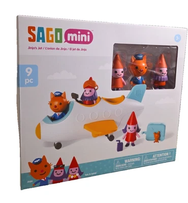 Caja de actividades de mini avión Sago juguetes 9 piezas figura de juguete coleccionable sellada 3+ Foto 1 de 4