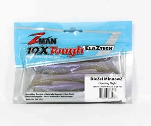 Zman Soft Lure Diezel MinnowZ 5 Inch 4/Pack Opening Night (0283) - Picture 1 of 6