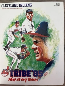1985 Cleveland Indians vs Toronto Blue Jays Program Baseball MLB - Picture 1 of 1