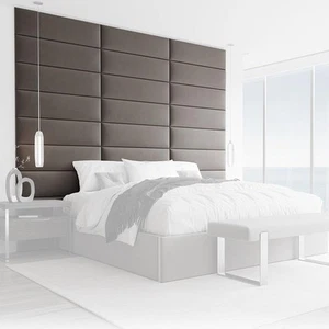 VANT Upholstered Headboards - Gothic Gray - 39 Inch - Set Of 4 Panels - Picture 1 of 5