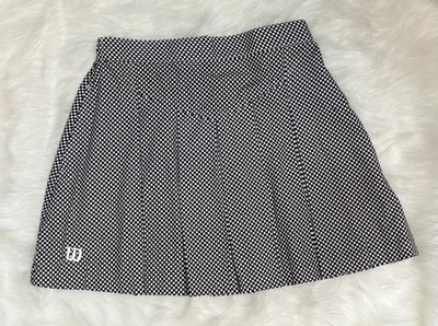 Wilson Vintage Women’s Mini Skirt Black/White Checker Golf Tennis Skirt Size 12 - Image 1 of 4