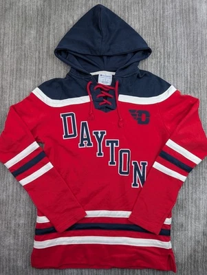 Sudadera con capucha de hockey Champion University of Dayton Heritage para hombre pequeña Foto 1 de 4