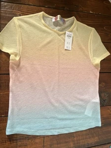 Abercrombie - T-shirt Womens - PRIDE Mesh baby tee, Size M - Picture 1 of 6