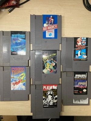 7 Vintage Original NES Nintendo Games - Image 1 of 4